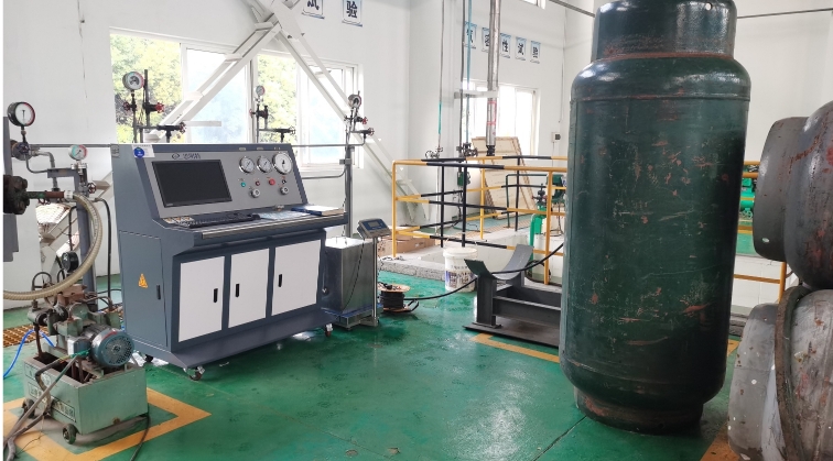 焊接氣瓶水壓試驗(yàn)機(jī)-焊接鋼瓶水壓測試臺（SUPC專用機(jī)）